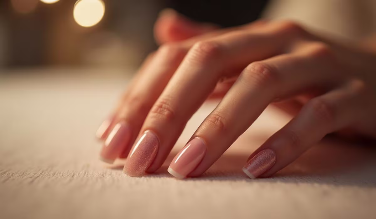 Gepflegte Fingernägel nach Maniküre im Nagelstudio in Konstanz